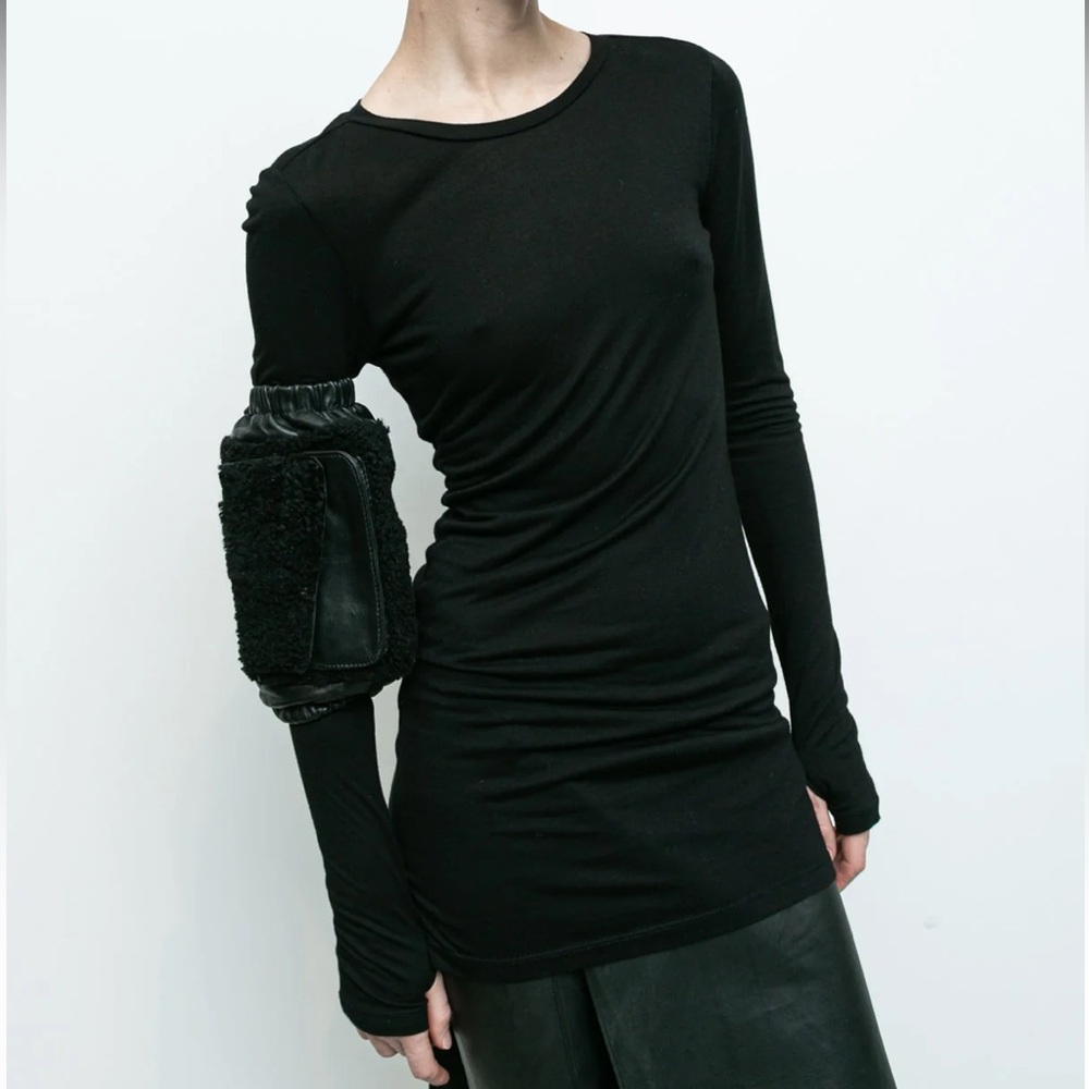 NICHOLAS K Beige Longline Fitted Long Sleeve Tunic Shirt, XS